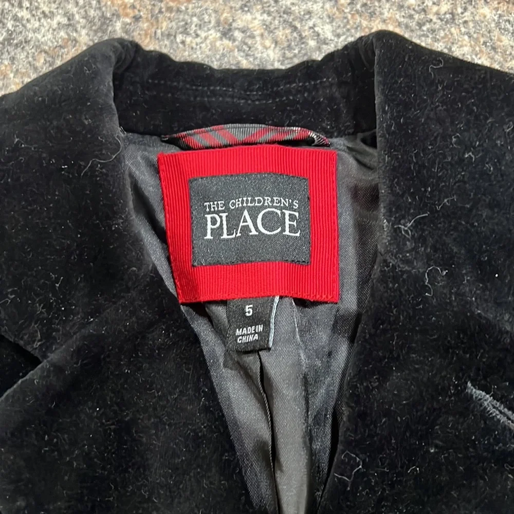 The Children's Place velvet coat size 5